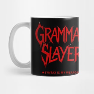Grammar Metalhead Mug